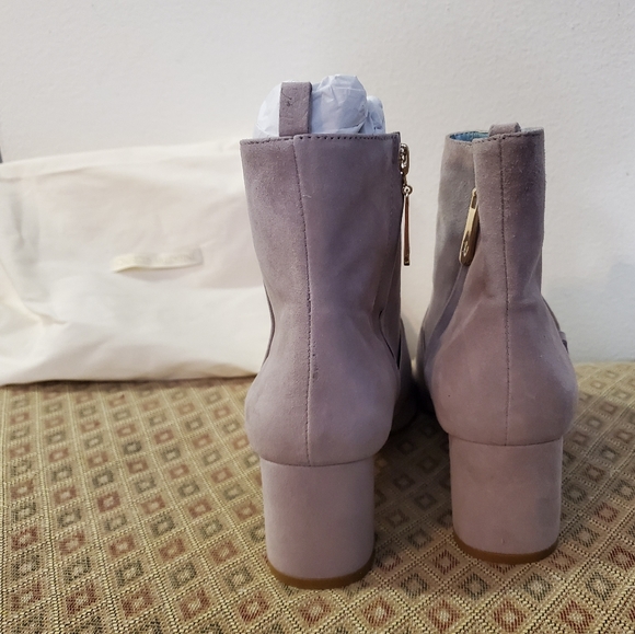 FRANCES VALENTINE GRAY SUEDE BOOTS - Picture 2 of 4